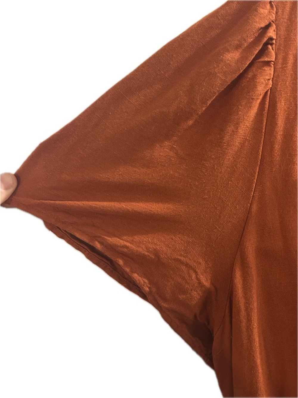 Anthropologie (Maeve) Somerset Maxi Dress, Linen Edition, in Orange - Picture 5 of 13